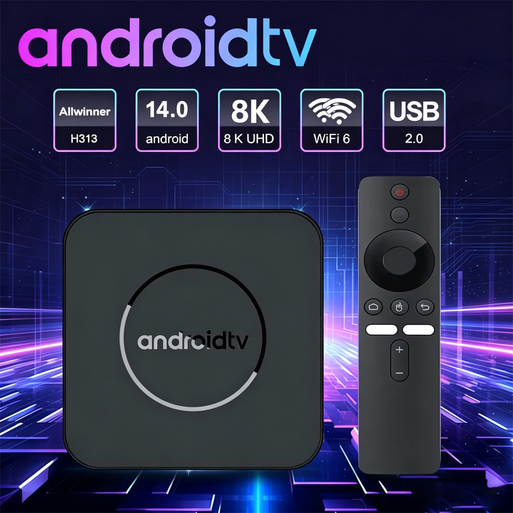 Home Cinema Media Player - Q3 Pro TV-Box Android 14 8+128GB