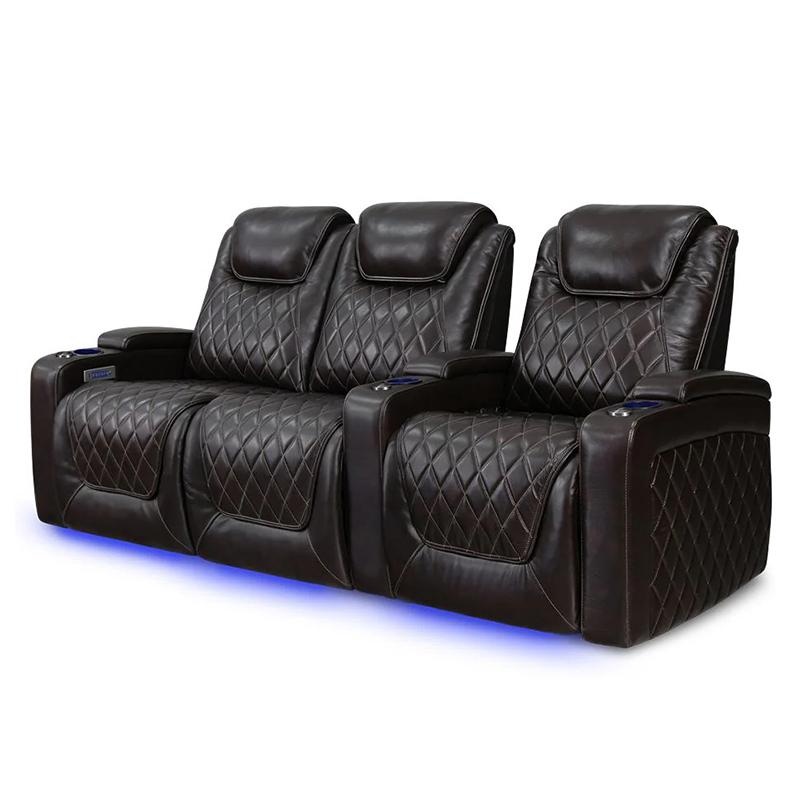 Home Cinema High End - Hochwertiges elektrisches Ledersofa für privates Heimkino,