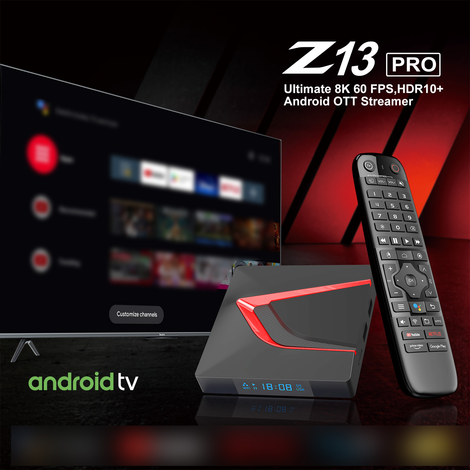 Home Cinema Media Player - TV-Box Smart Android 14 4+32GB TOPLEO