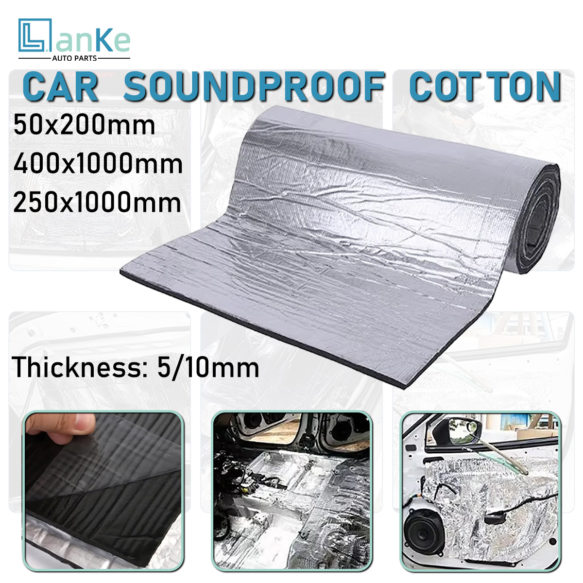 Noise Isolating Pad - Lanke Hochdichte Schaumstoff-Schalldämmplatte für Automobile Aluminiumfolie-Isolierung