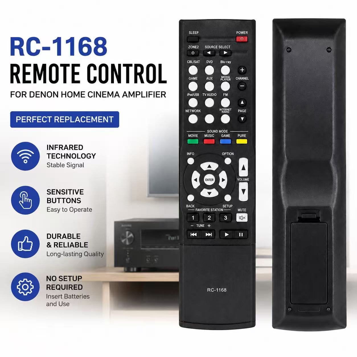 NEUE RC-1168 Fernbedienung für – Home Cinema Denon Bewertung und Preis