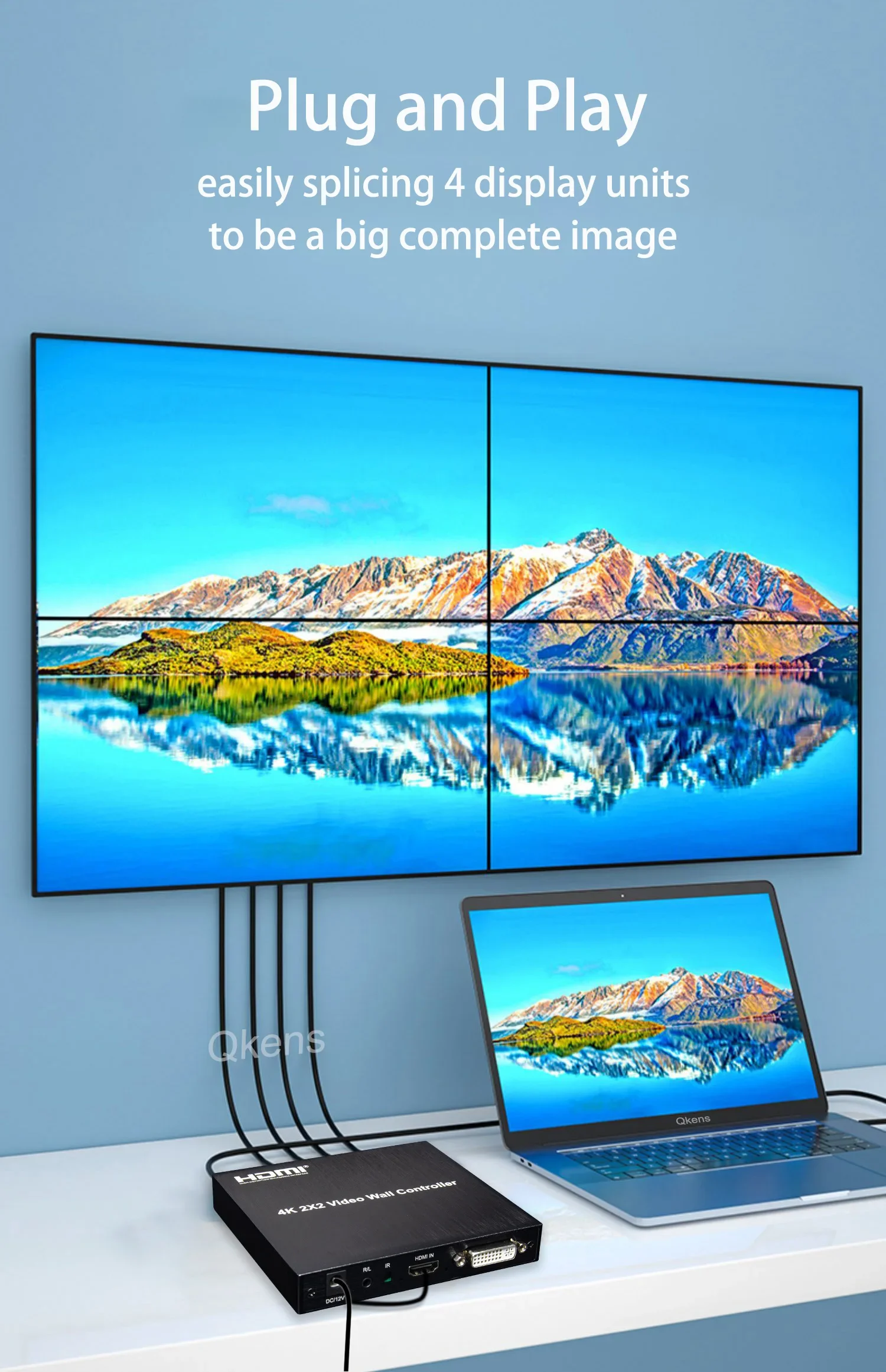 4k 2x2 HDMI TV-Wand controller – Home Cinema Screen Bewertung und Preis